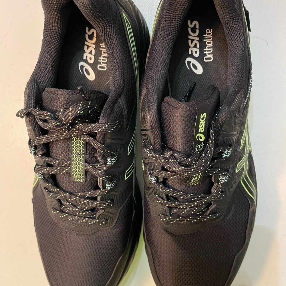 Asics Black and Neon Green Athletic Size 12 Shoes SB-BB - Picture 12 of 12